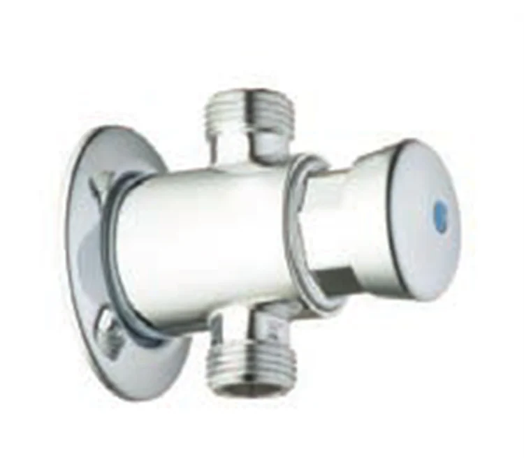Push button for straight shower 1/2 time flow 9.5l at 3 bar