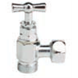 Stop valve for flush toilet 3/8 with cable gland head.