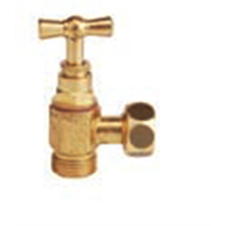 Stop valve for flush toilet 3/8 with cable gland head.